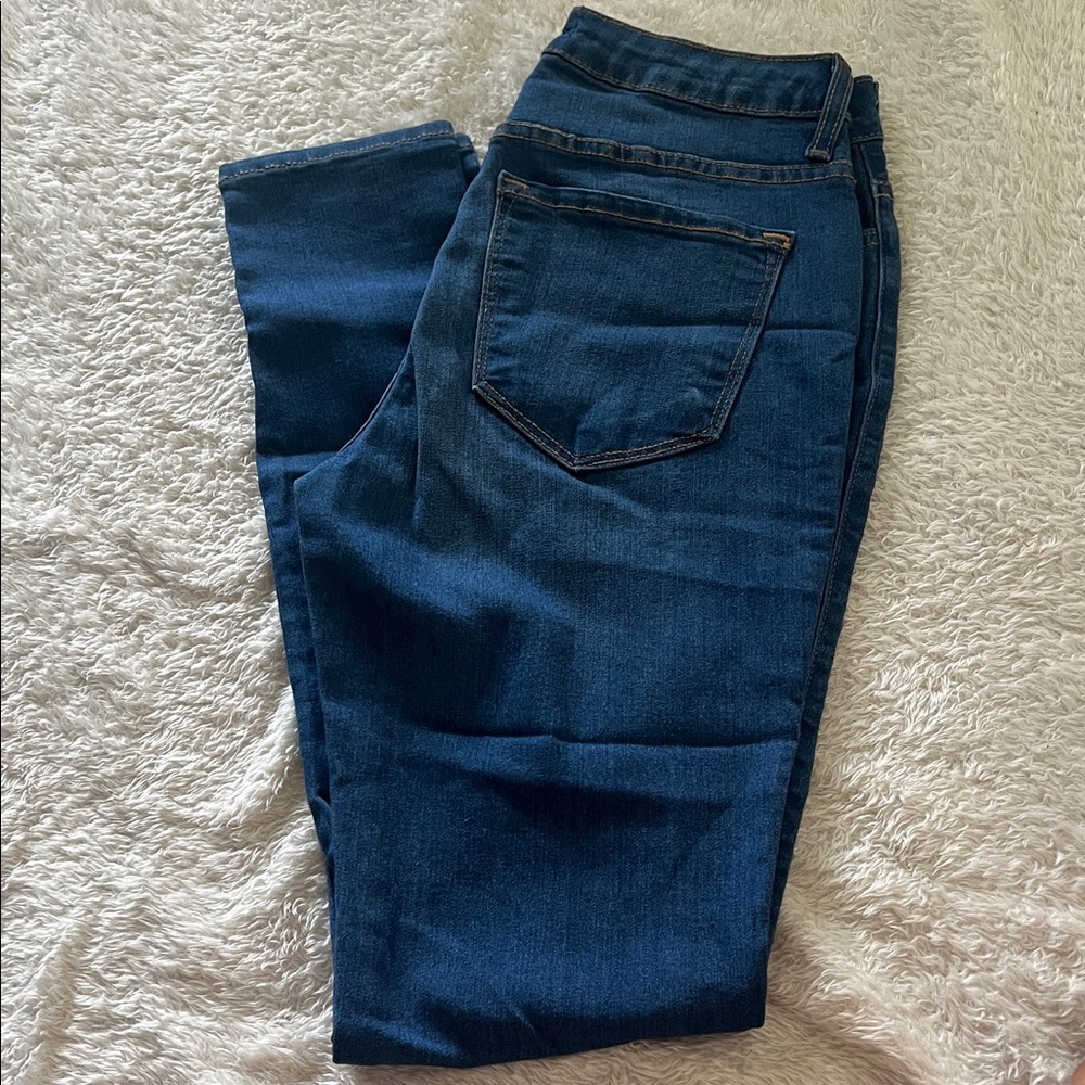 Fashion Nova Dark Blue Skinny Jeans